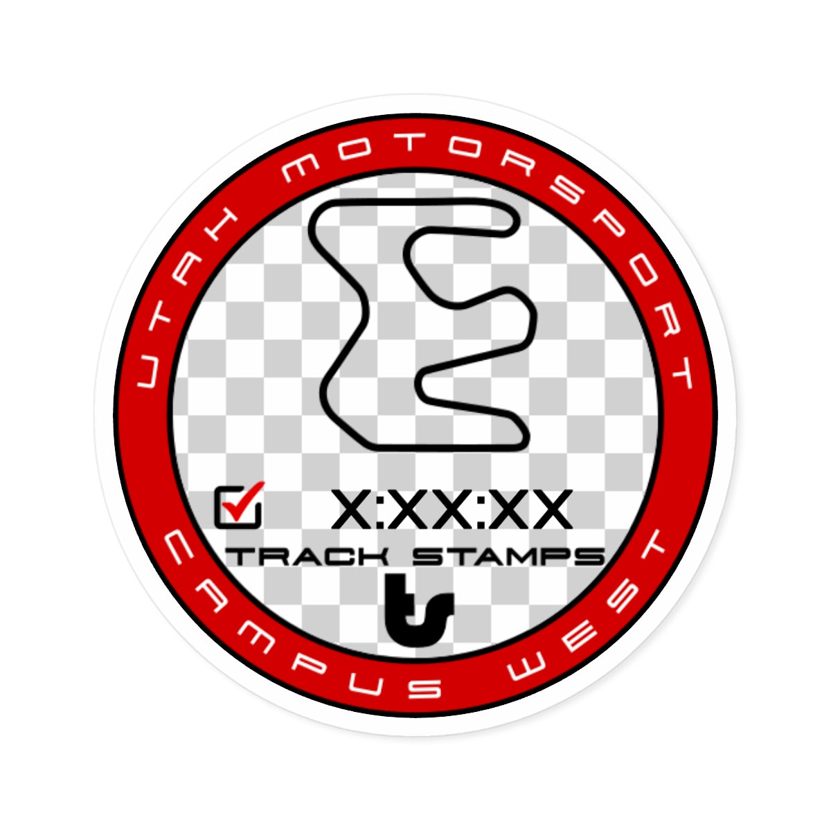 Utah Motorsports Campus, Personalized Time 2.2M West Decal