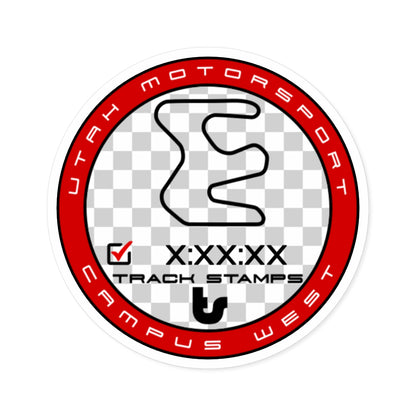 Utah Motorsports Campus, Personalized Time 2.2M West Decal