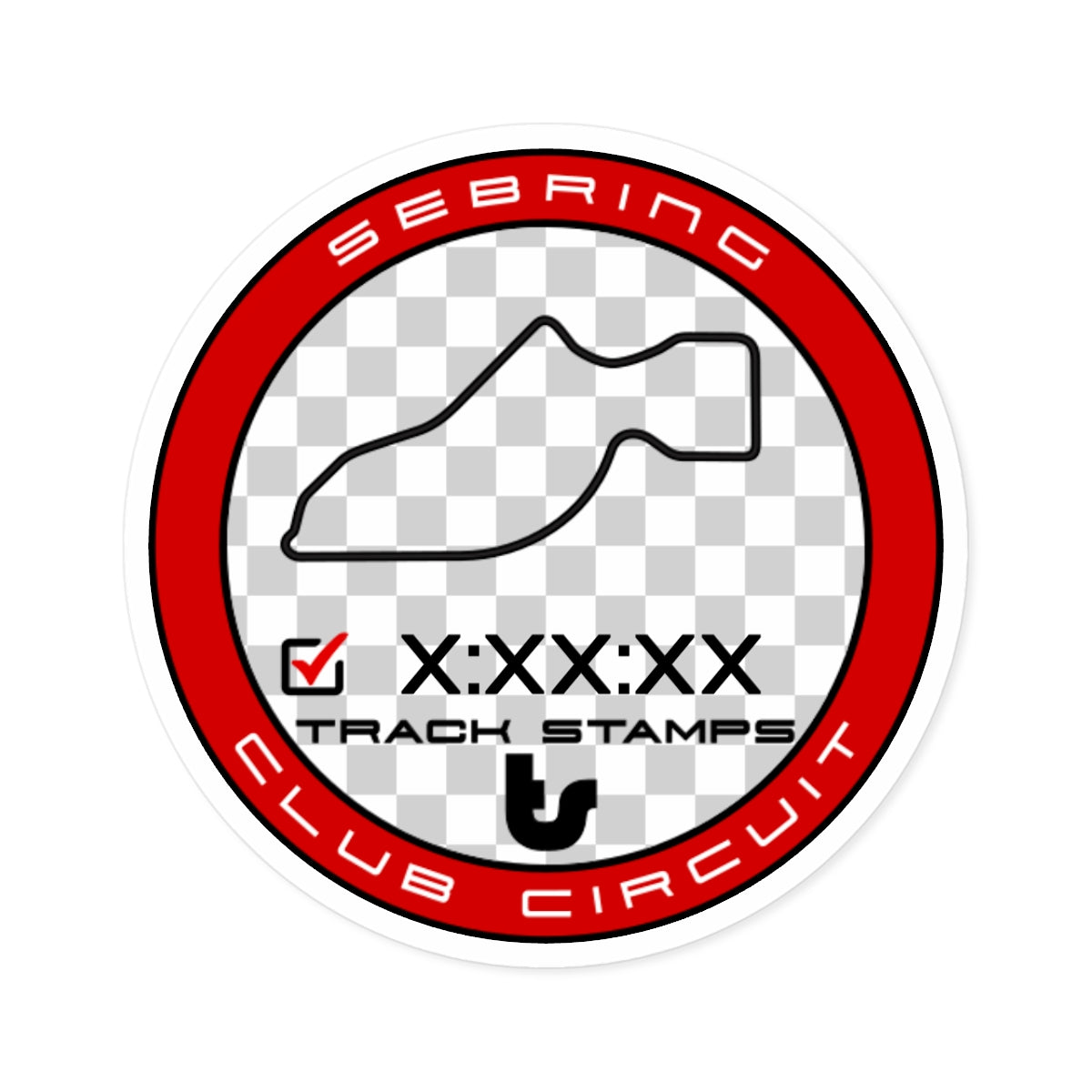 Sebring Raceway, Personalized Time 1.68M Club Decal