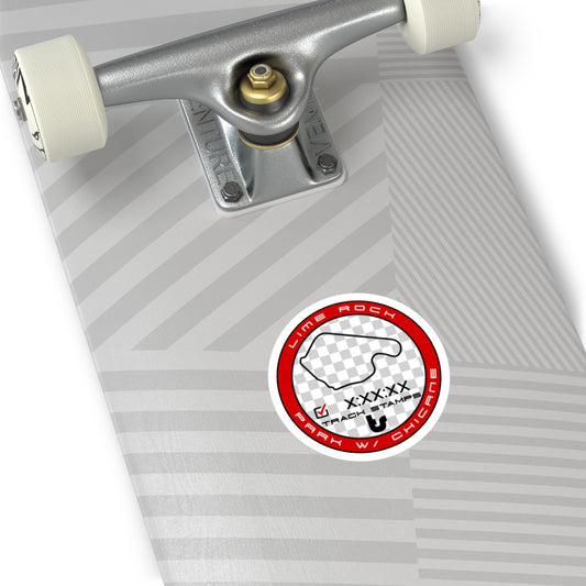 Lime Rock Park w/ Chicane, Personalized Time 1.5M Decal