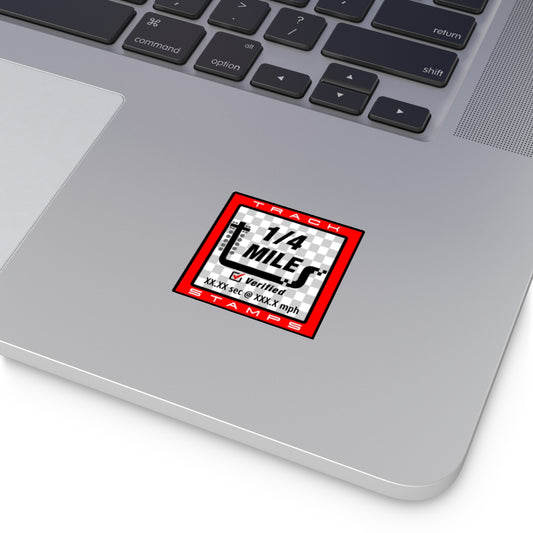 Drag Racing, Personalized Time 1/4 Mile Decal