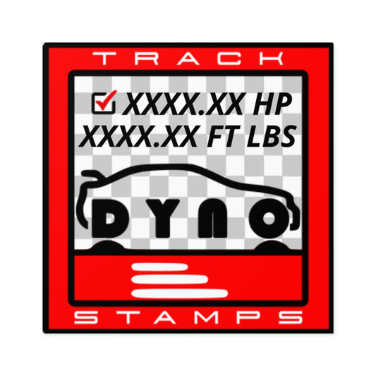 Dyno Session, Personalized Dyno Reading Decal