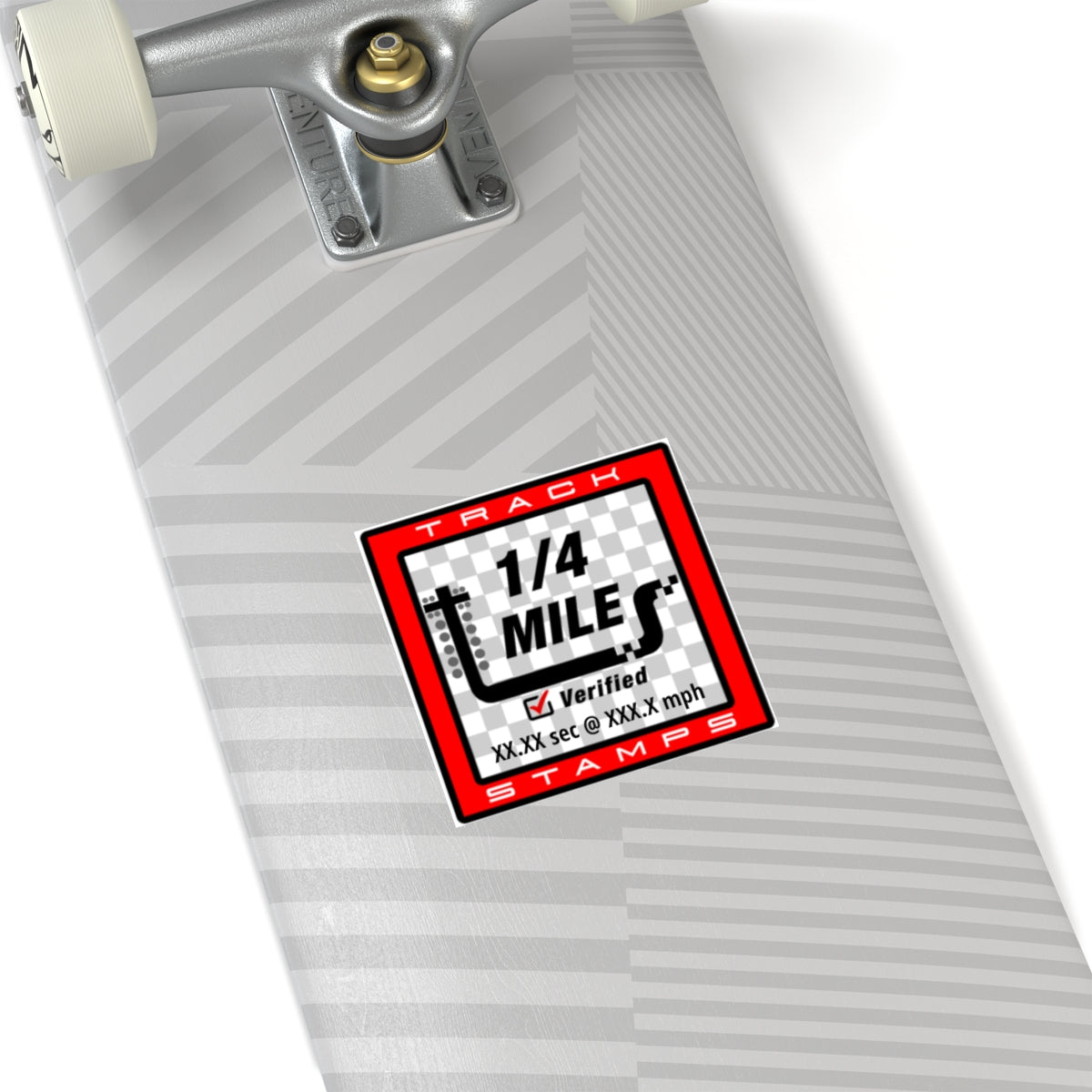Drag Racing, Personalized Time 1/4 Mile Decal
