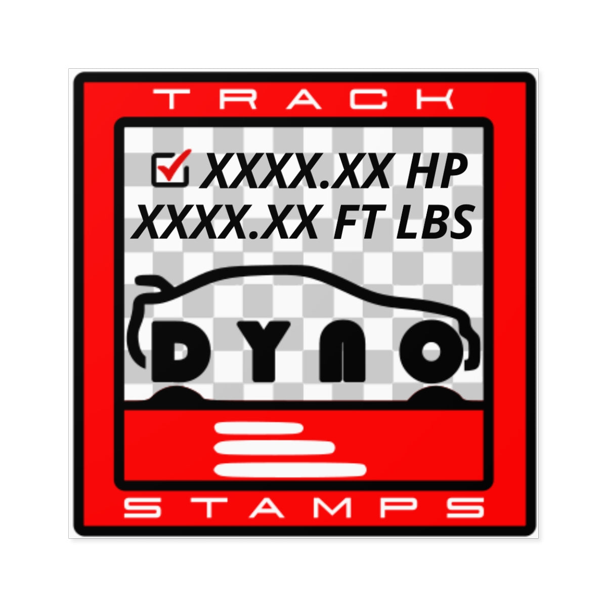 Dyno Session, Personalized Dyno Reading Decal