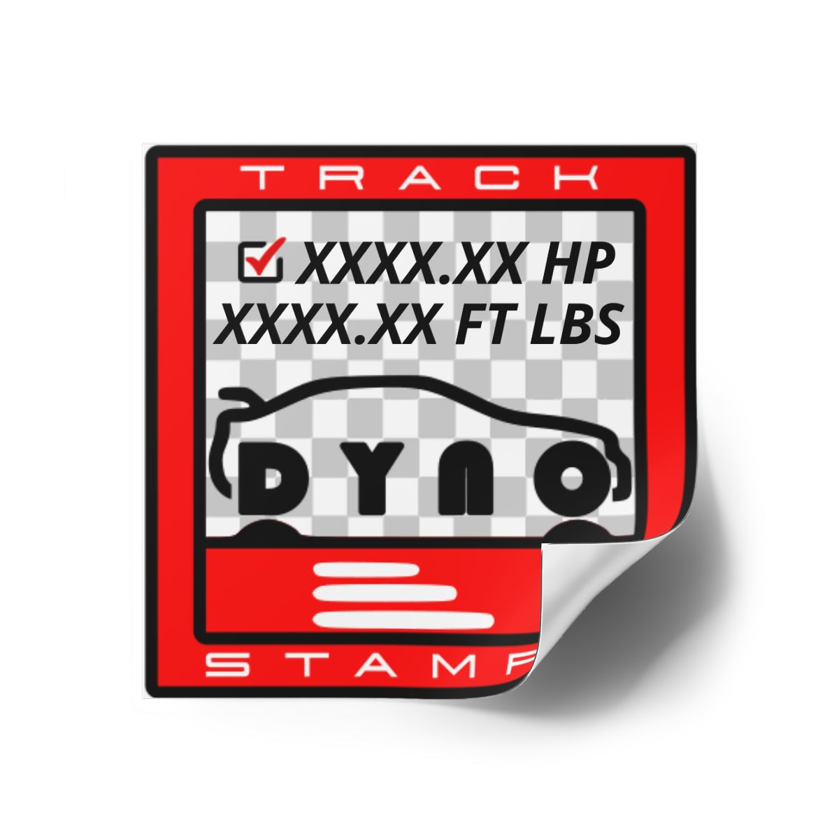 Dyno Session, Personalized Dyno Reading Decal