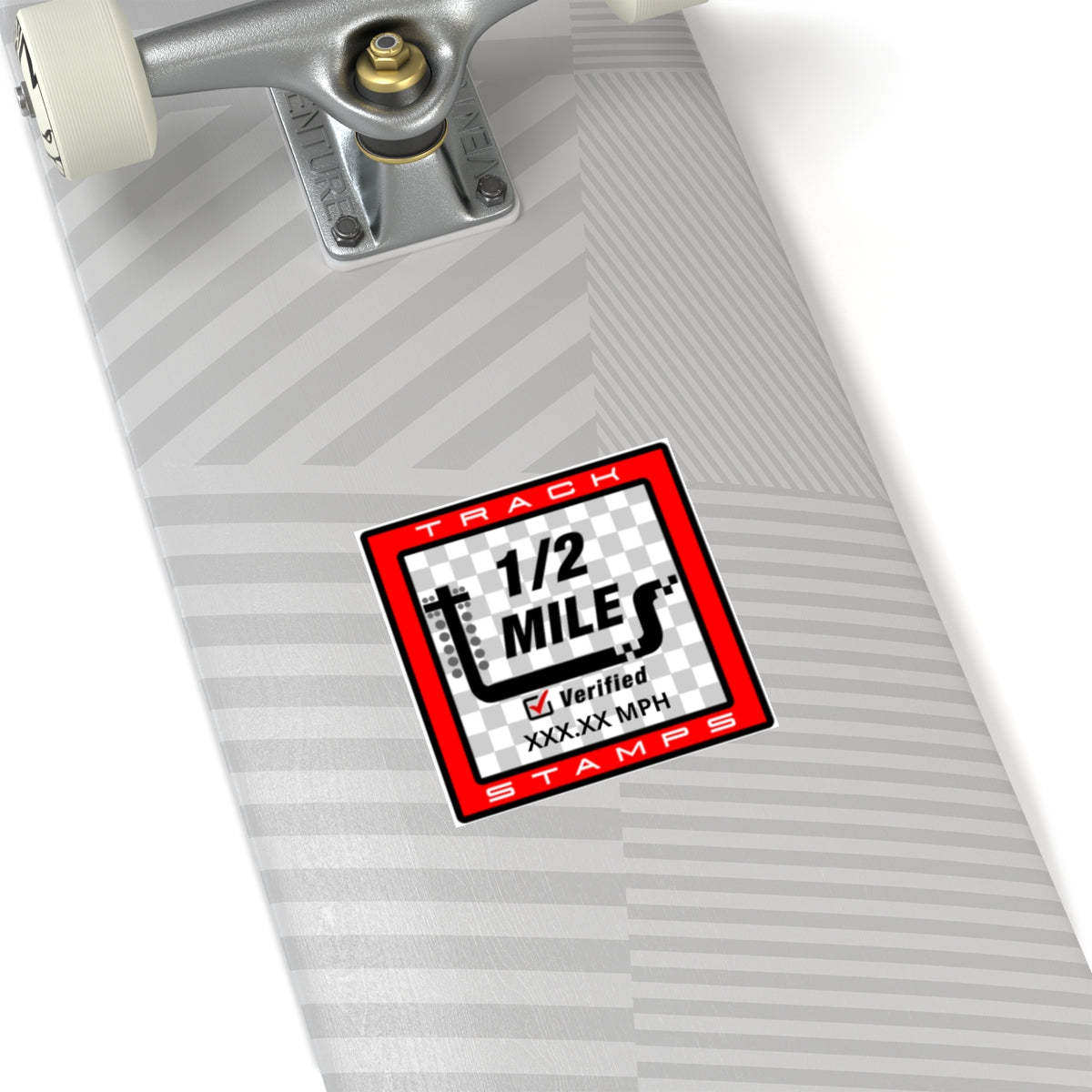 Drag Racing, Personalized Time 1/2 Mile Decal