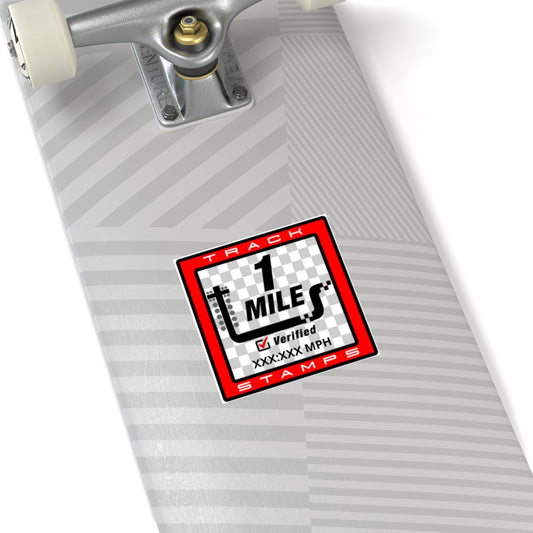 Drag Racing, Personalized Time 1 Mile Decal