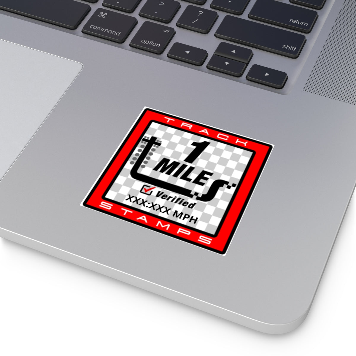 Drag Racing, Personalized Time 1 Mile Decal