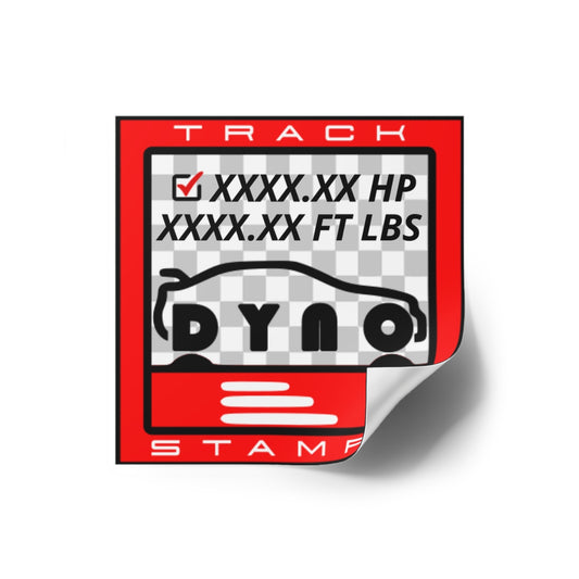 Dyno Session, Personalized Dyno Reading Decal
