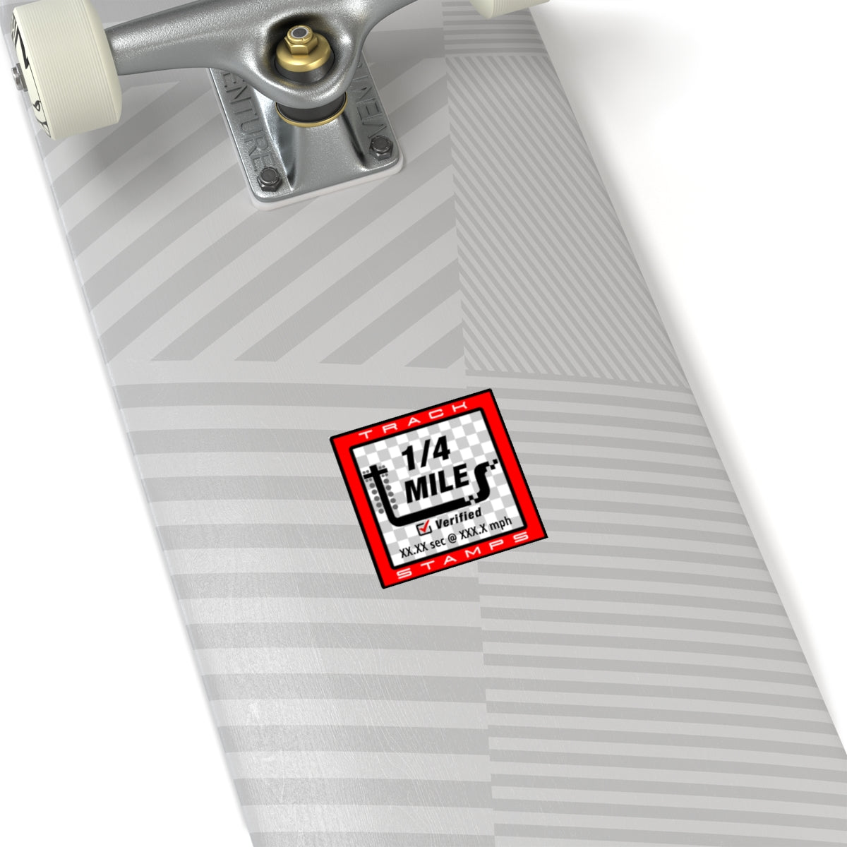 Drag Racing, Personalized Time 1/4 Mile Decal